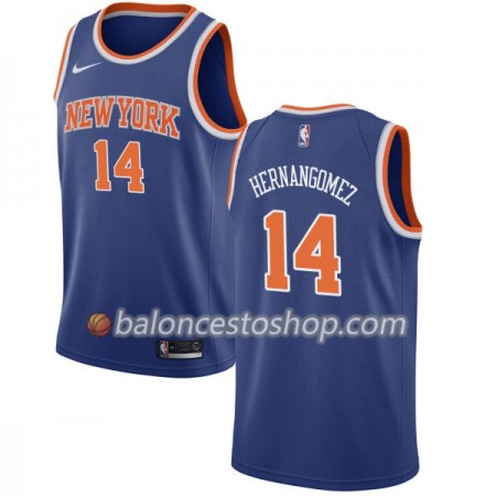 Camiseta Hombre NBA New York Knicks Willy Hernangomez 14 Nike 2017-18 Azul Swingman